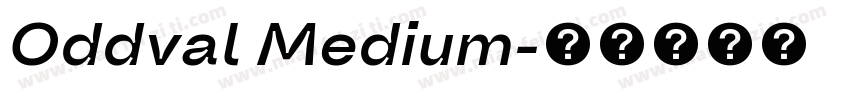 Oddval Medium字体转换